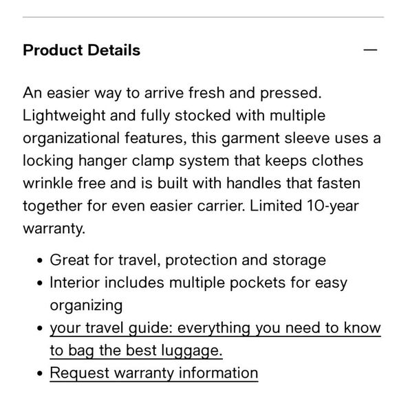 Delsey Paris Helium 45" Mid-Length Garment Sleeve - Picture 9 of 12